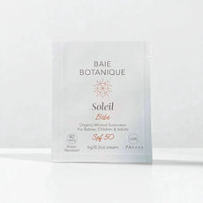 Mineralische Bio-Sonnencreme für Babys & Kinder LSF 50 – 6g Sachet Sunscreen Baie Botanique EU | Organic and Vegan Skincare 