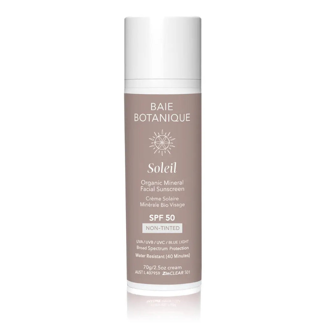 Baie Botanique Soleil Gesichts-Sonnenschutz Sunscreen Baie Botanique EU | Organic and Vegan Skincare UNGETÖNT 70g 