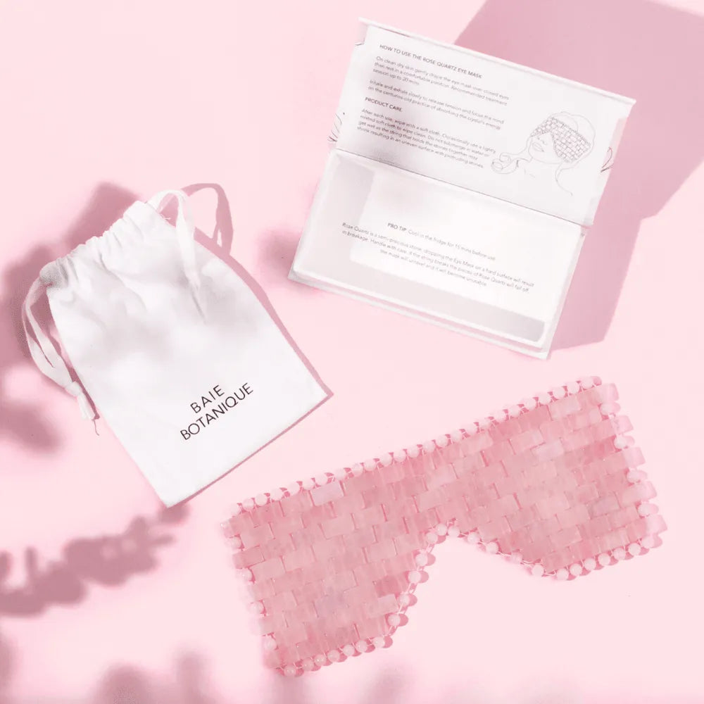 Rosenquarz-Augenmaske Eye Mask Baie Botanique EU | Organic and Vegan Skincare 