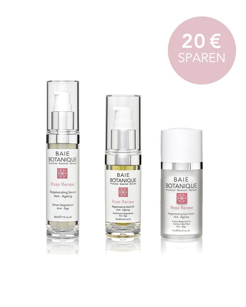 Straffen + Hydratisieren, Regenerieren + Strahlen Bundle BaieBotanique 